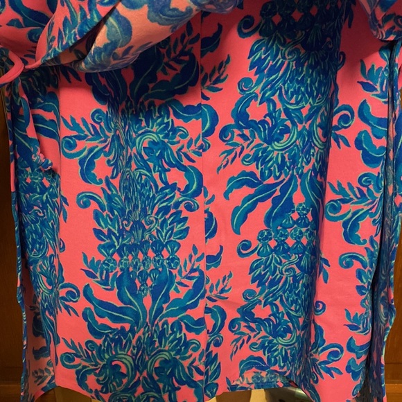 Lilly Pulitzer Pink and Blue Ruffle Dress - Picture 4 of 8